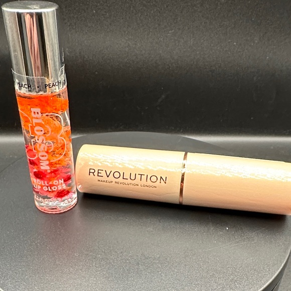 Revolution Other - NEW and sealed Revolution F11 base stick foundation &Peach Blossom Lip Gloss Duo